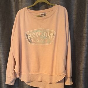 Ron Jon Surf Shop Pink Crewneck Sweatshirt